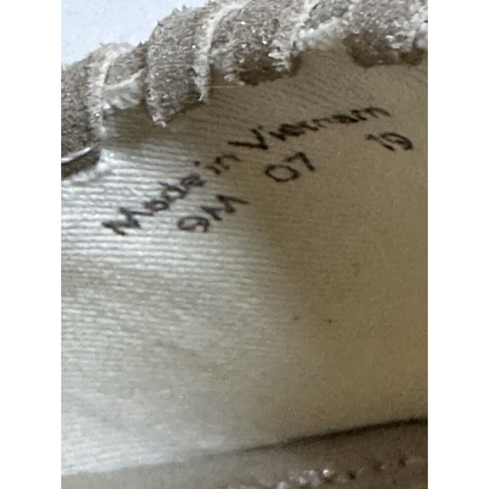 Jack Rogers Womens Size 9 Silver Metallic Palmer Espadrille Wedge Fits Like 8.5 - Picture 9 of 9
